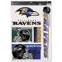 Autocollants multi-usages des Ravens de Baltimore - Lot de 5