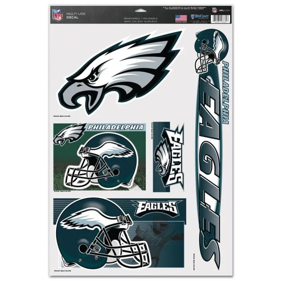 Philadelphia Eagles Multi brug klistermærke 5 Pack