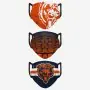 Chicago Bears Gesichtsmaske 3er-Pack