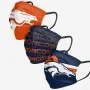 Denver Broncos Gesicht Abdeckung 3pk