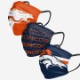 Masques de protection Denver Broncos 3pk