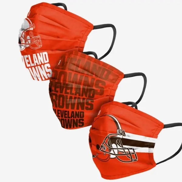 Cleveland Browns Face Cover 3pk