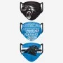 Carolina Panthers Gesicht Abdeckung 3pk