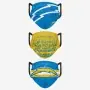 Cubrebocas de Los Angeles Chargers 3 piezas