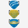 Funda para la cara de los Chargers de Los Ángeles 3pk