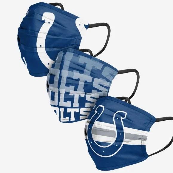 Cubierta facial de los Indianapolis Colts 3pk