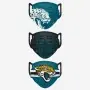 Lot de 3 masques Jacksonville Jaguars