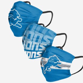 Detroit Lions Gesichtsschutz 3er-Pack