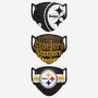 Pittsburgh Steelers Face Cover 3pk