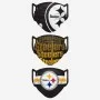 Pittsburgh Steelers Gesicht Abdeckung 3pk