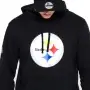 Felpa con cappuccio logo squadra Pittsburgh Steelers New Era