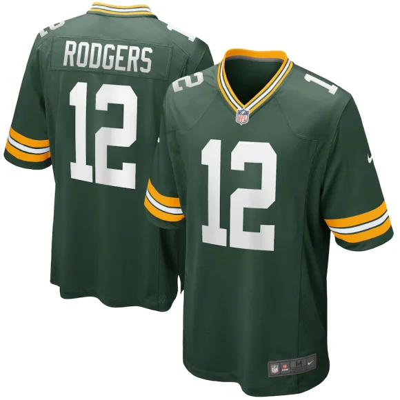 Camiseta de Juego Nike de los Green Bay Packers Juveniles - Aaron Rodgers