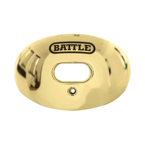 Protector bucal de fútbol Battle Chrome Oxygen dorado