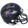 Ed Reed Baltimore Ravens Autographié Riddell Super Bowl XLVII Combo Logo Mini Helmet