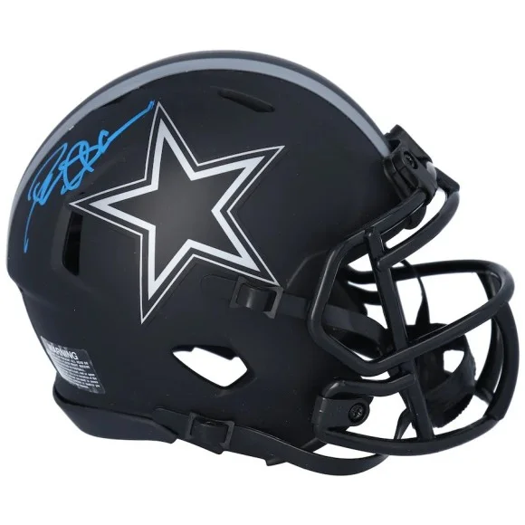 Deion Sanders Dallas Cowboys Autographed Riddell Eclipse Alternate hastighet Mini hjälm