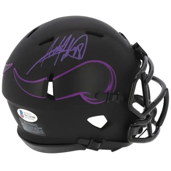 Adrian Peterson Minnesota Vikings Autograferet Riddell Eclipse Alternativ Speed Mini Hjelm