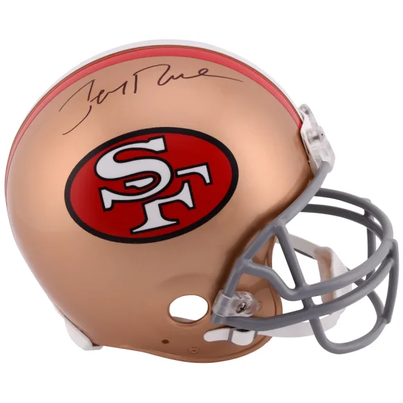 Jerry Rice San Francisco 49ers autografato Riddell Pro-Line Authentic Throwback Helmet