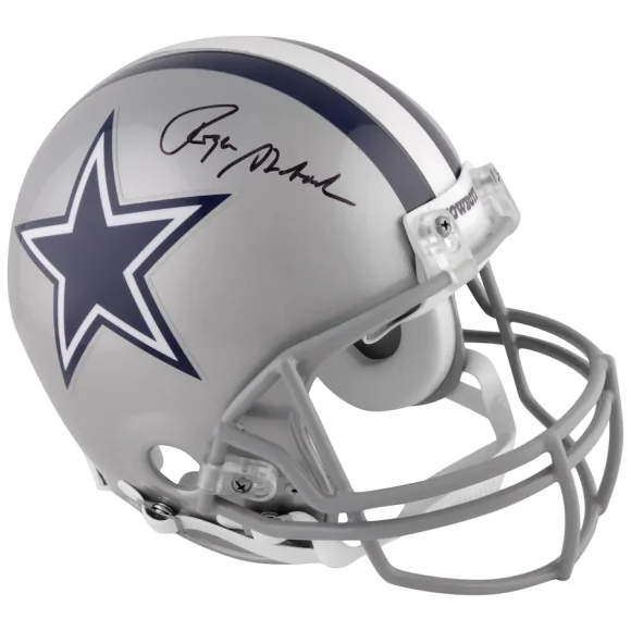 Roger Staubach Dallas Cowboys Autogramm Pro-Line Riddell Authentic Helm