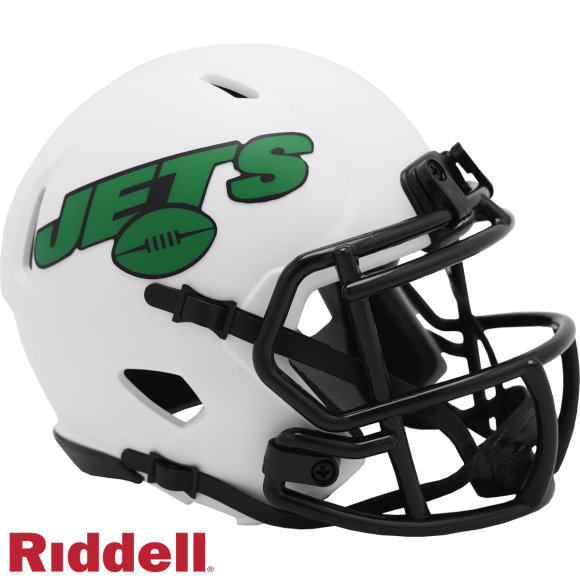 New in Box New York Jets Speed Replica Football Helmet LUNAR ECLIPSE 