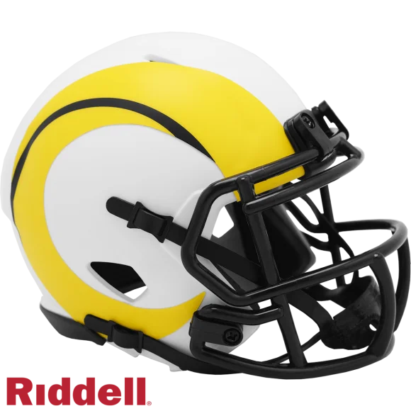 Réplica del casco Lunar Eclipse Mini Speed de Los Angeles Rams