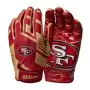 Wilson NFL Stretch Fit Youth Receivers Gloves - San Francisco 49ers