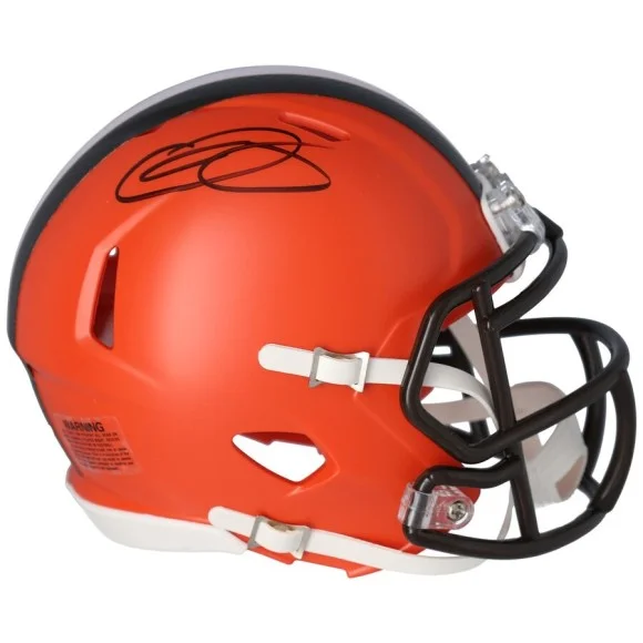 Odell Beckham Jr Cleveland Browns Autogramm Riddell Geschwindigkeit Mini-Helm