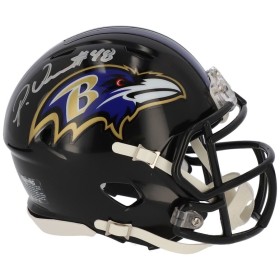 Casque Miniature Riddell Speed Autographié par Patrick Queen des Baltimore Ravens