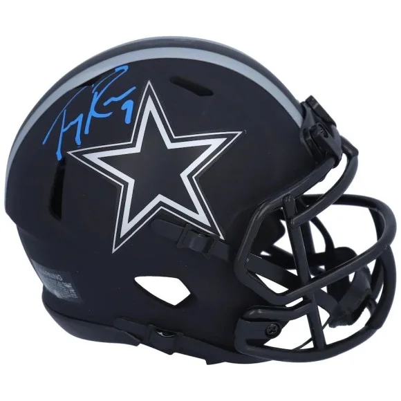 Tony Romo Dallas Cowboys Autographed Riddell Eclipse alternativ hastighet Mini hjälm