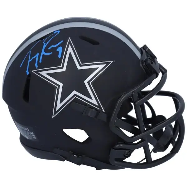 Tony Romo Dallas Cowboys Casco Mini Autografato Riddell Eclipse Alternate Speed