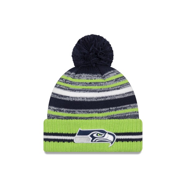 Seattle Seahawks New Era NFL Sideline 2021 On Field Sportstickad Mössa