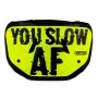 "Slow AF" Chrome Football Back Plate