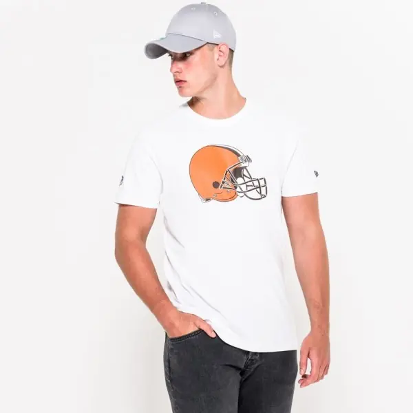 Camiseta con Logo del Equipo Cleveland Browns de New Era