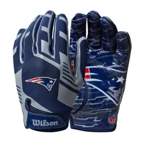 Wilson NFL Stretch Fit Jugend Receiver-Handschuhe - New England Patriots