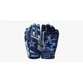 Guantes de Receptor Ajuste Elástico Juvenil de Wilson NFL - Dallas Cowboys