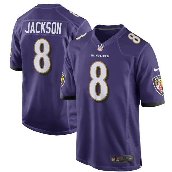 Baltimore Ravens Nike Spieltrikot - Lamar Jackson Lila