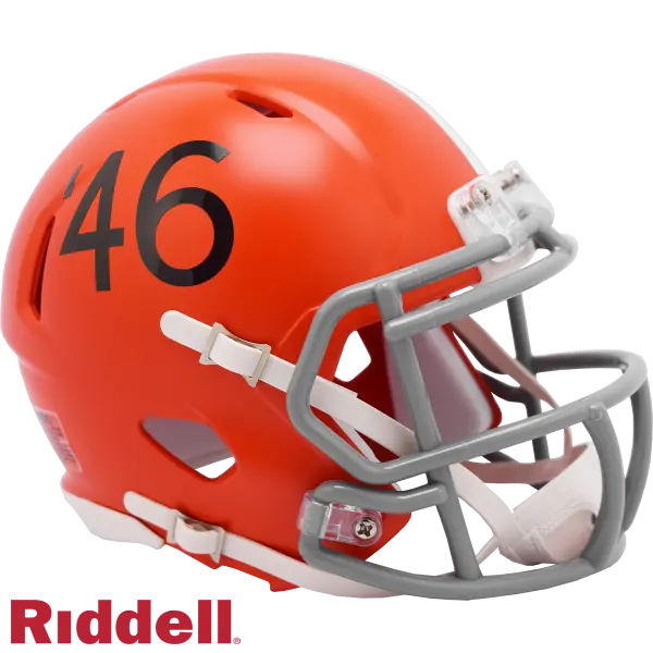 Casco Riddell Speed Replica Throwback 1946 de los Cleveland Browns