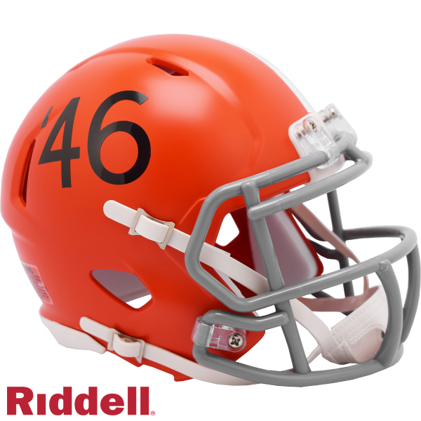 Cleveland Browns Riddell Geschwindigkeit Replik Throwback 1946 Helm