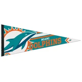 Fanion Premium Miami Dolphins Rouler et Partir 12" x 30"