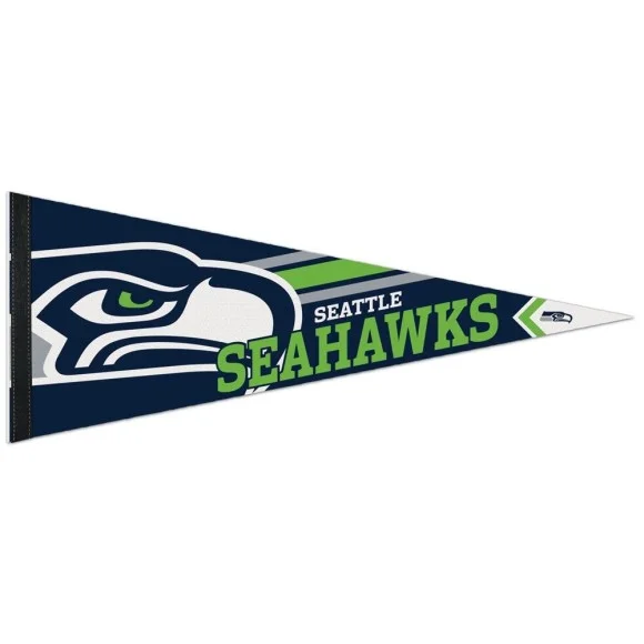 Banderín Premium Roll & Go 12" x 30" de los Seattle Seahawks