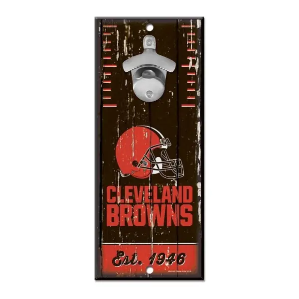 Cleveland Browns Flaskeåbner Skilt 5" x 11"