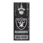 Panneau ouvre-bouteille des Raiders de Las Vegas 5" x 11"