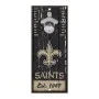 Panneau ouvre-bouteille des New Orleans Saints 5" x 11"