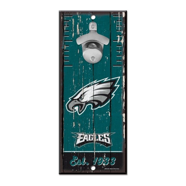 Panneau ouvre-bouteille Philadelphia Eagles 5" x 11"