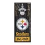 Pittsburgh Steelers Bottle Opener Sign 5" x 11"