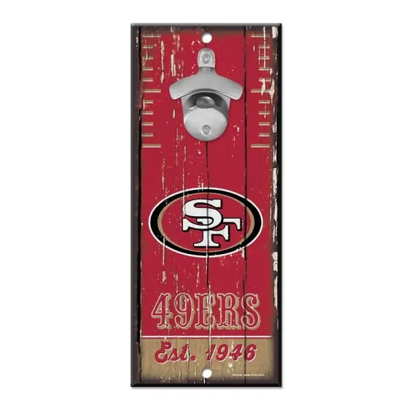 San Francisco 49ers Flasköppnarskylt 5" x 11"