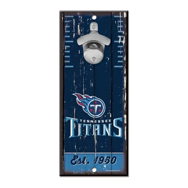 Enseigne décapsuleur Tennessee Titans 5" x 11"