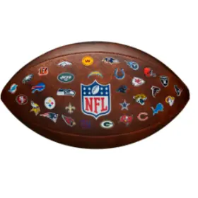 Balón de Fútbol Americano Retro de los 32 Equipos de la NFL - Adulto