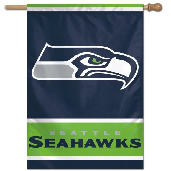 Seattle Seahawks lodret flag 28" X 40"