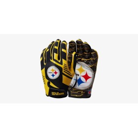 Wilson NFL Stretch Fit Jugend Receiver-Handschuhe - Pittsburgh Steelers