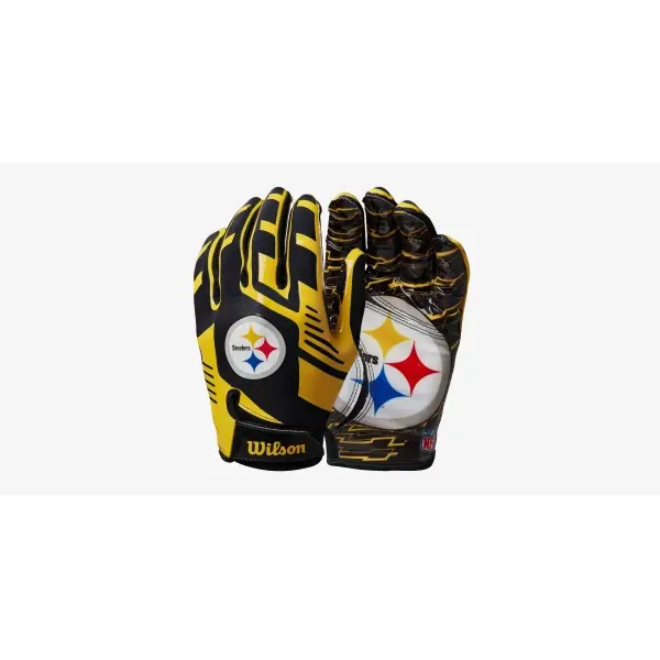 Guanti da Ricevitore Stretch Fit per Giovani Wilson NFL - Pittsburgh Steelers